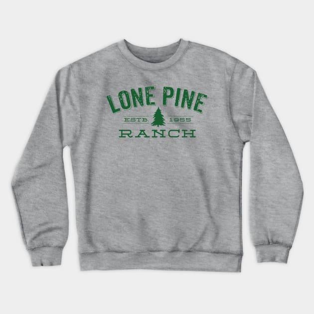 Lone Pine Ranch Crewneck Sweatshirt by MindsparkCreative